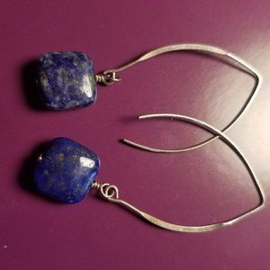 Genuine Sodalite Stone Earrings